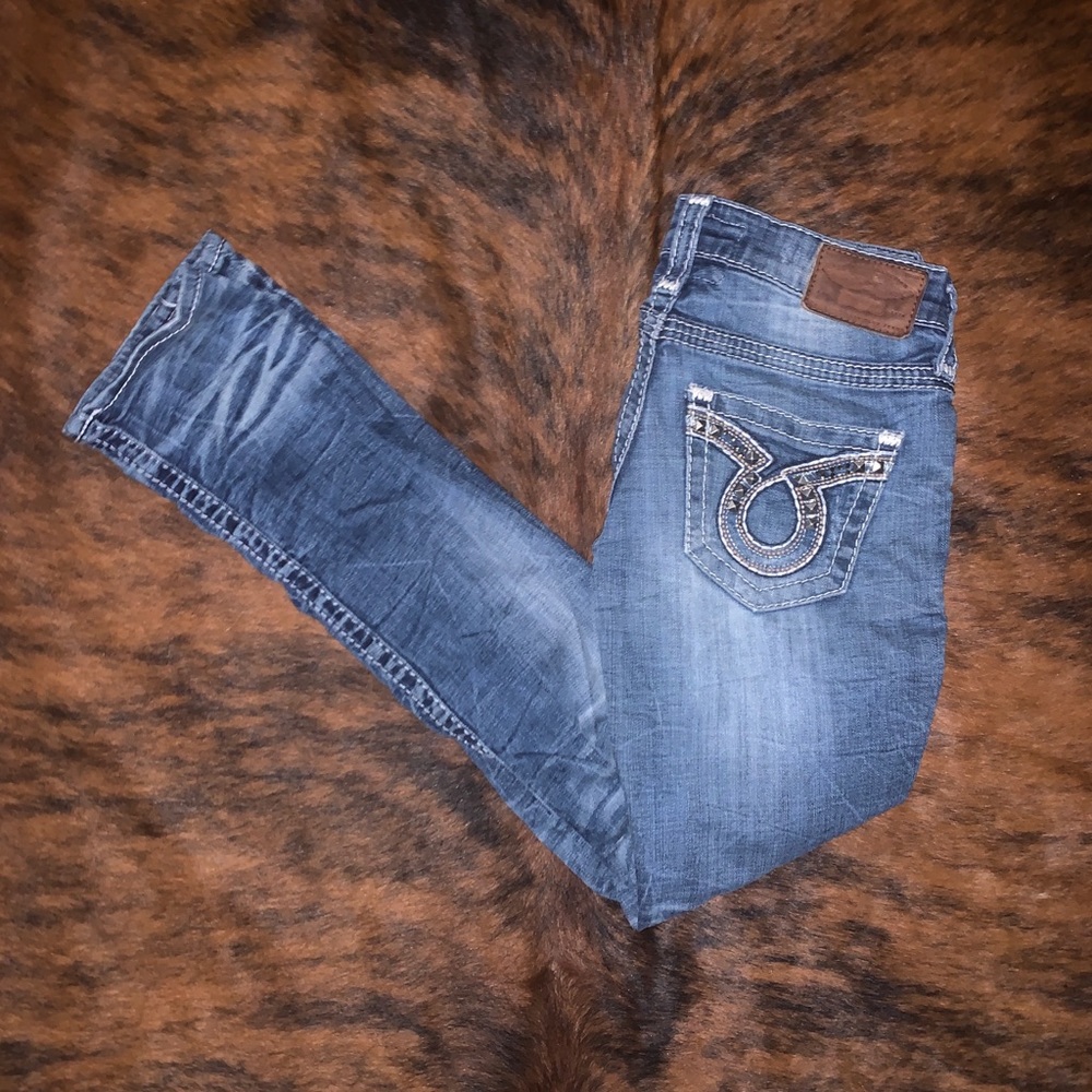 Big Star Studded Distressed Denim Jean